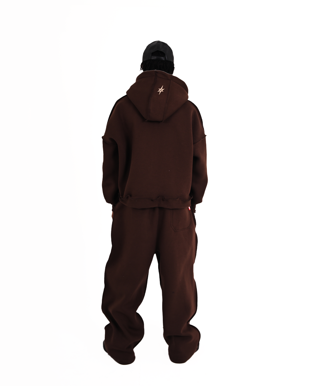 BROWN RAW FORM || (zip-up + pants)