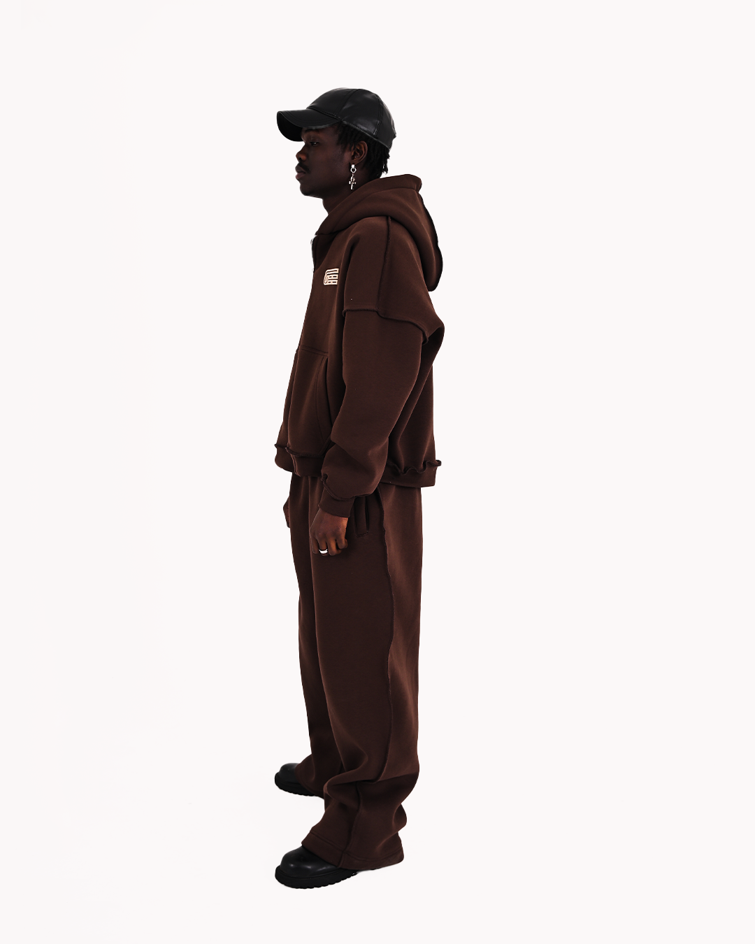 BROWN RAW FORM || (zip-up + pants)