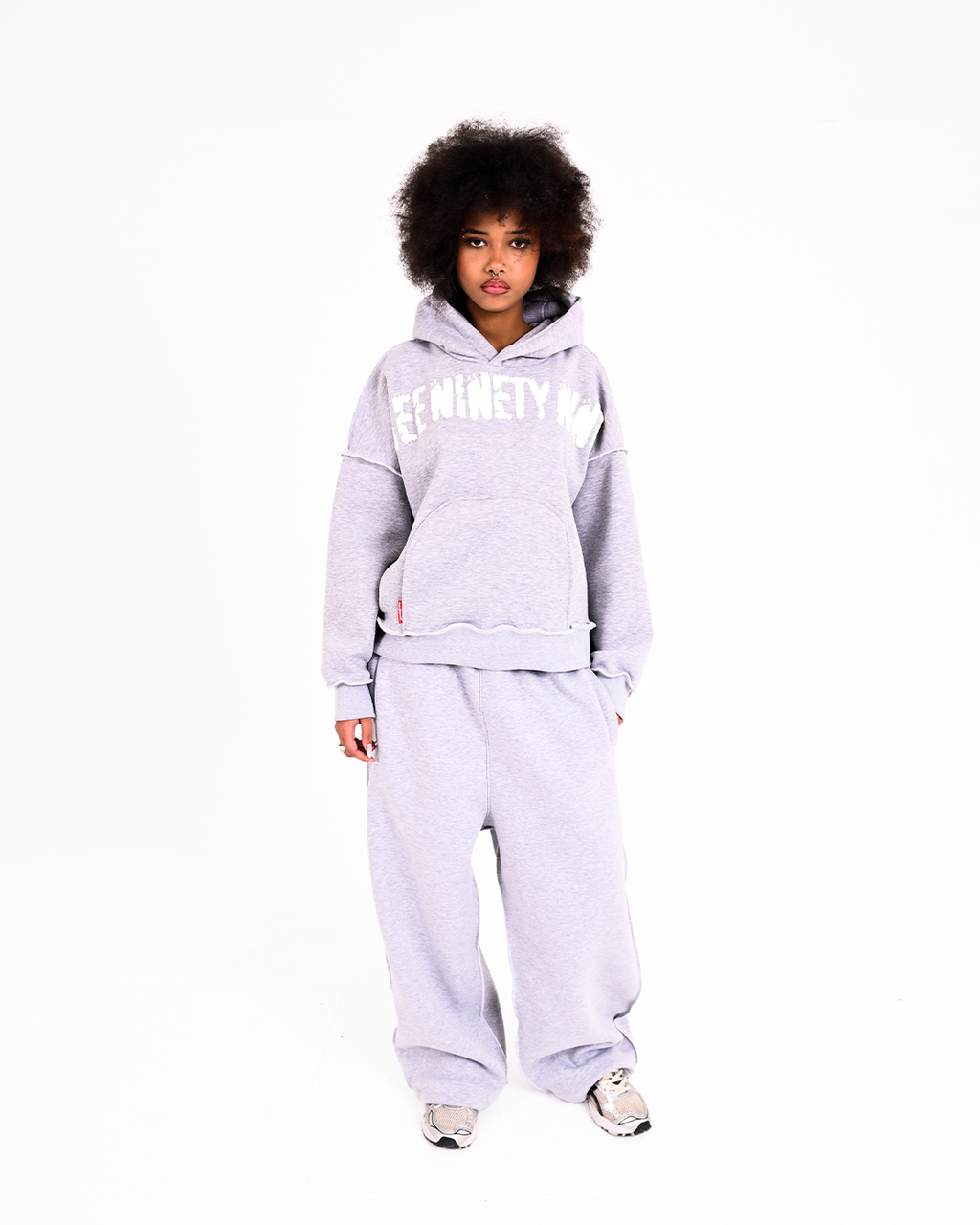 GREY RAW FORM | (hoodie + pants)