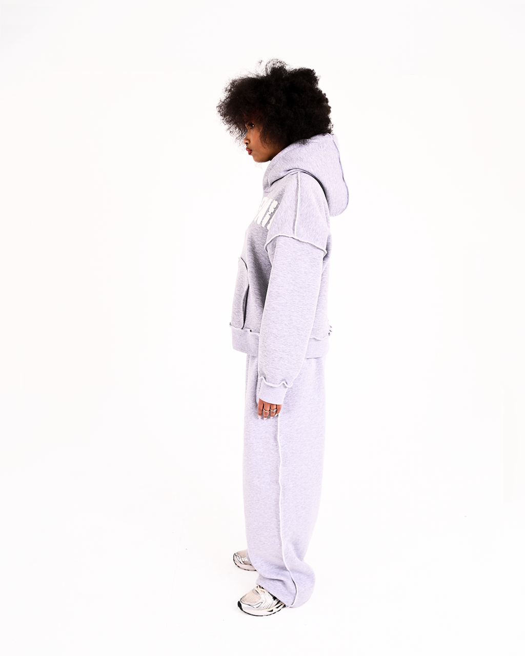 GREY RAW FORM | (hoodie + pants)