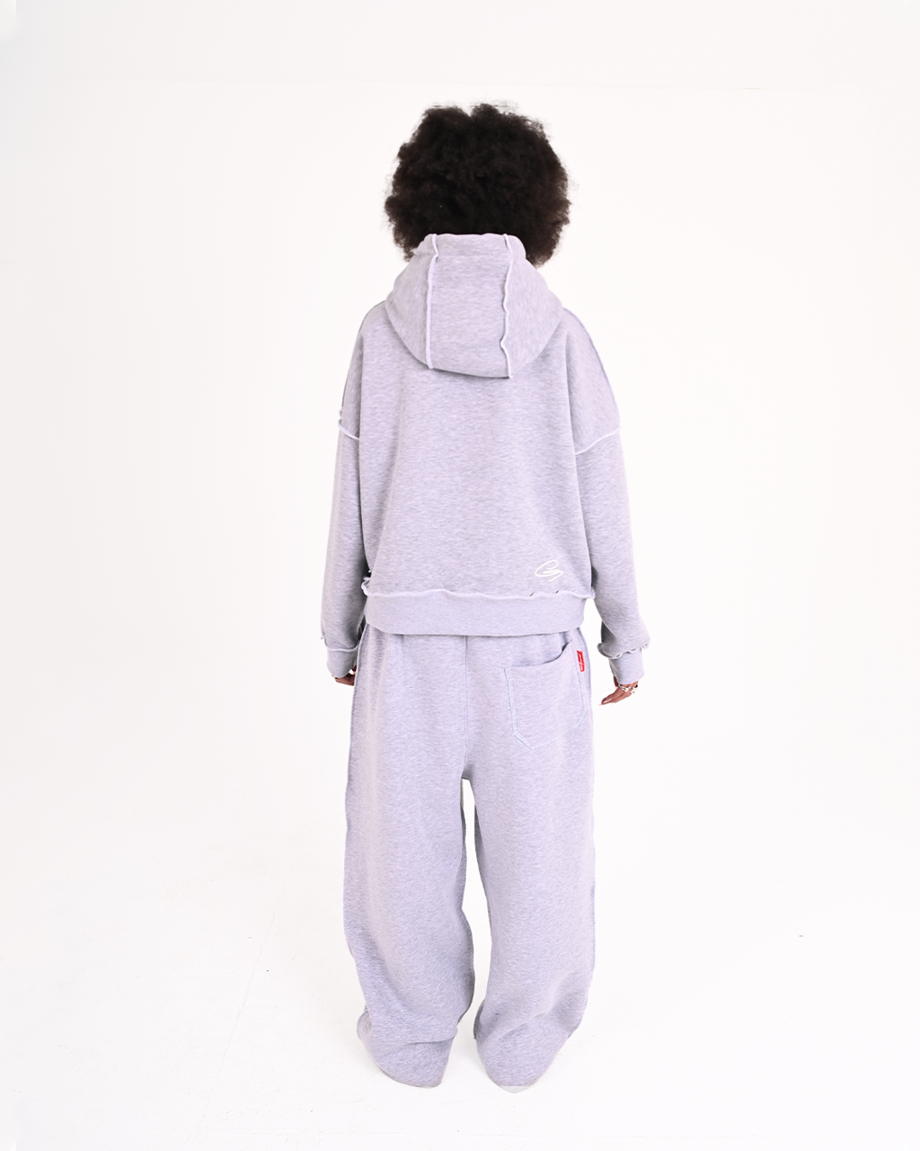 GREY RAW FORM | (hoodie + pants)