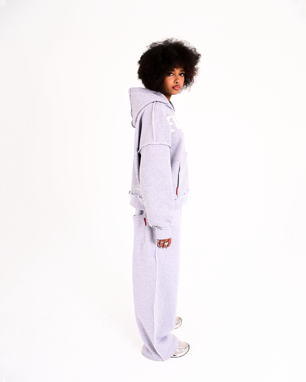 GREY RAW FORM | (hoodie + pants)