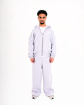 GREY RAW FORM || (zip-up + pants)